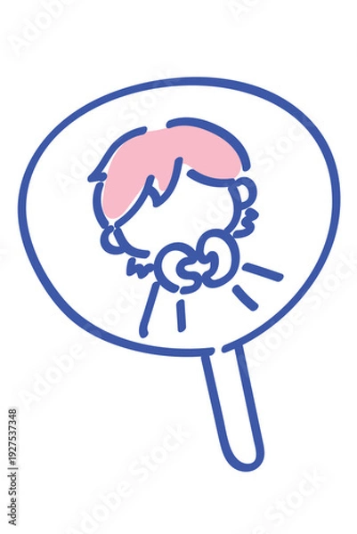 Obraz アイドルやキャラクターのうちわ｜推し活グッズ