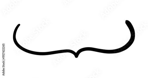 Obraz シンプルなペンの手書き吹き出し ベクター