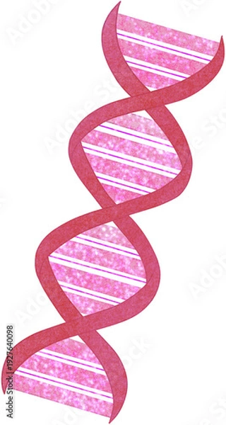 Obraz pink DNA illustration