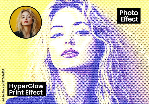 Obraz HyperGlow Print Photo Effect