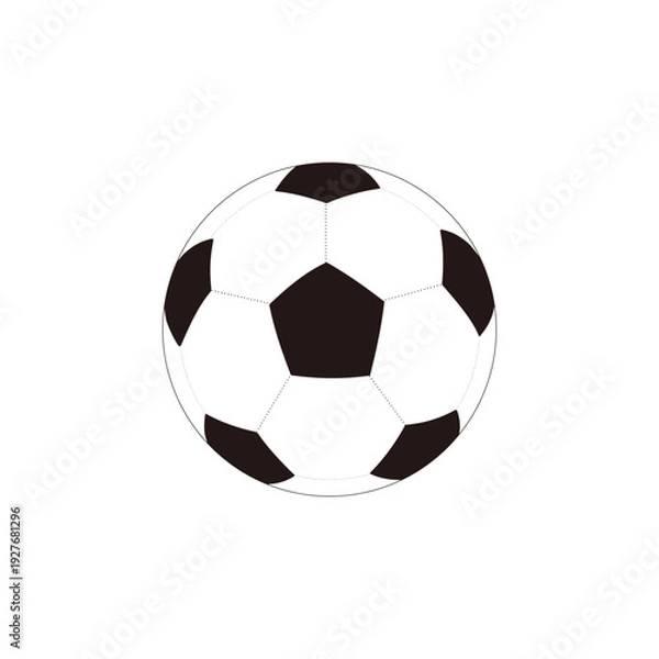 Obraz サッカーボールのイラスト