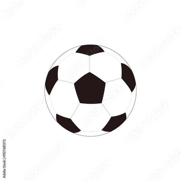 Obraz サッカーボールのイラスト