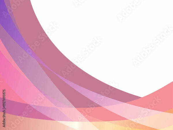 Obraz カラフルな曲線の抽象的な背景素材