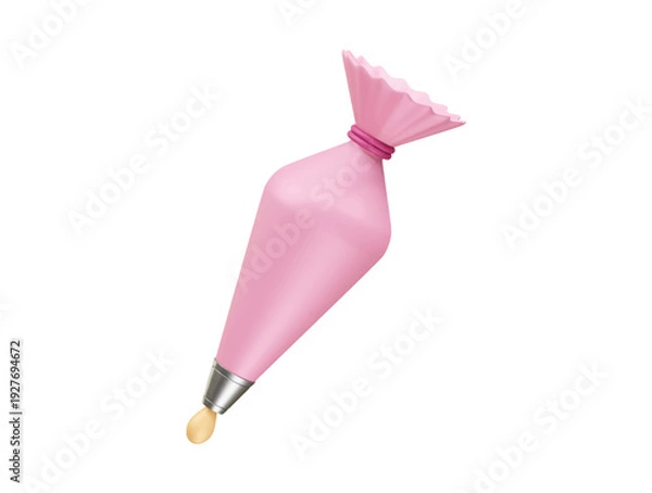 Obraz Piping Bag icon 3d render illustration 