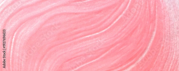 Obraz 絵の具で描いたシルクのピンク色テクスチャ背景