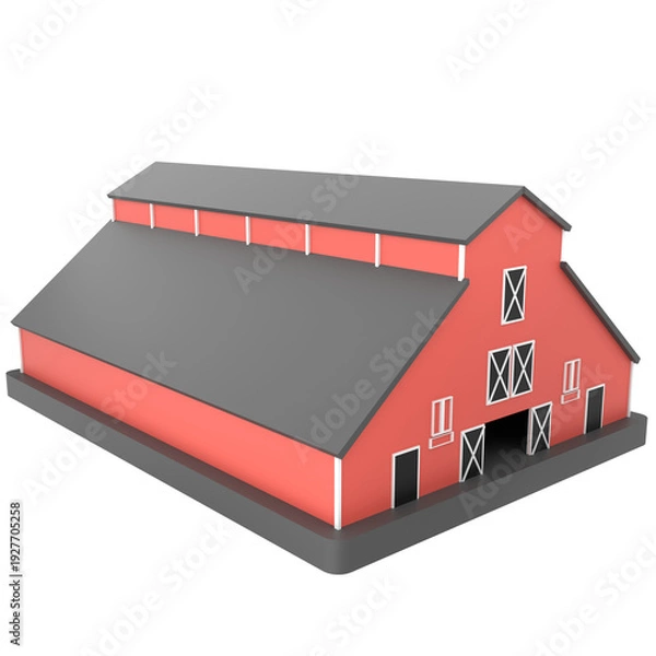 Obraz Barn House 3D Illustration