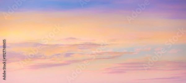 Obraz パステル調の朝焼け空
