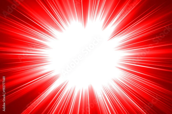 Fototapeta Comic  blank layout template.Retro Sunburst Background