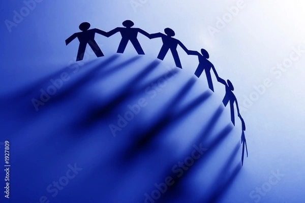 Obraz męski łańcuch papierowy