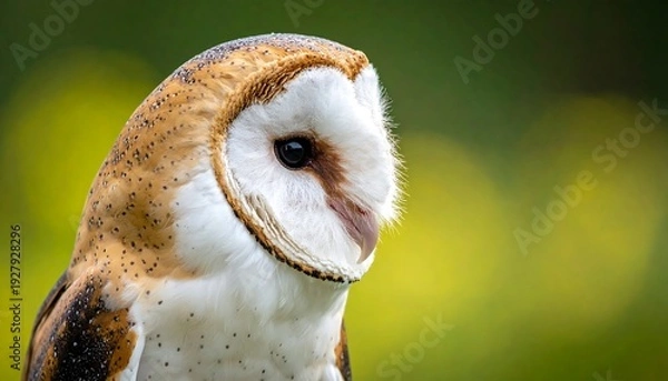 Obraz Barn Owl Portrait Closeup with Blurred Background.