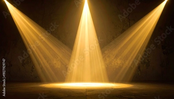 Obraz Bright Stage Lights Shining Downwards.