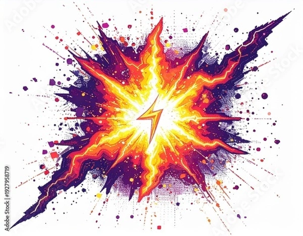 Fototapeta 爆発　エフェクト