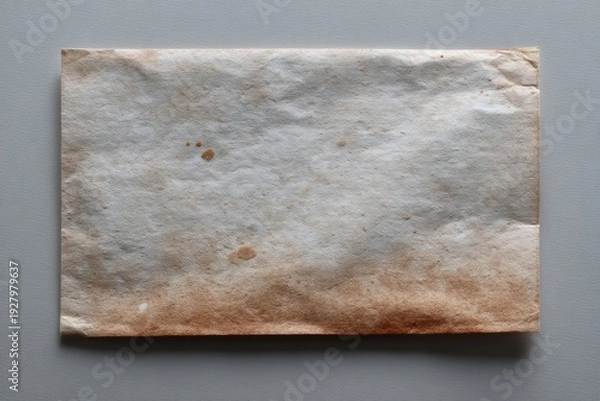 Obraz Worn envelope displaying unique textures, subtle stains
