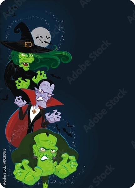 Obraz halloween background