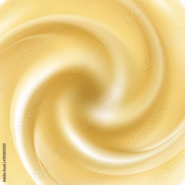 Fototapeta Vector yogurt swirl ice cream background.