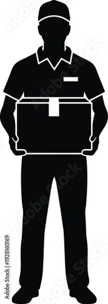 Obraz Delivery man icon