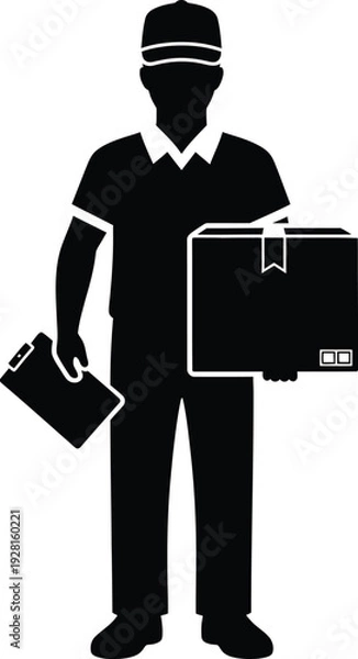 Obraz Delivery man icon