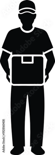 Obraz Delivery man icon