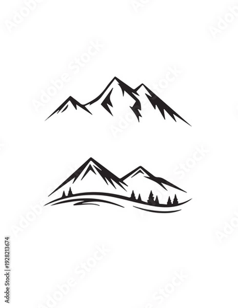 Obraz mountain landscape vector illustration