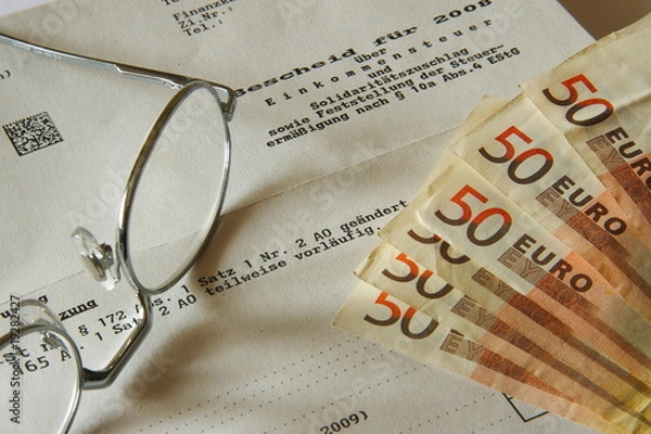 Obraz Steuerbescheid