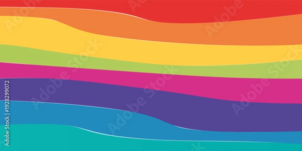 Obraz Multicolor Straight Lines Background. Rainbow rays direction modern simple