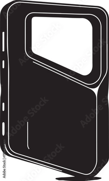 Obraz Smartphoneiconwithblankscreenisolatedontransparentbackgroundformobiledesign