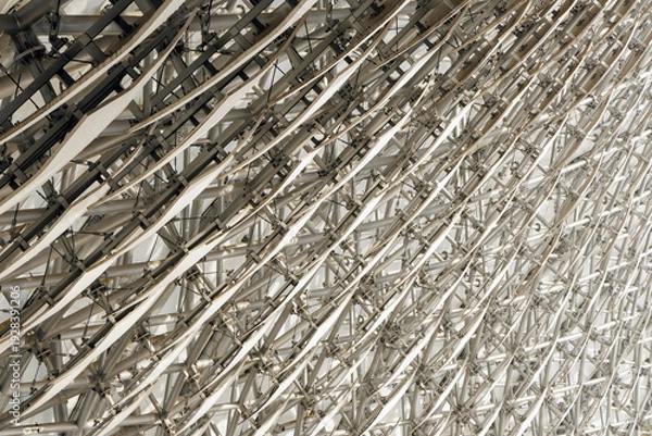 Obraz Complex Abstract Architectural Steel Frame and Panels