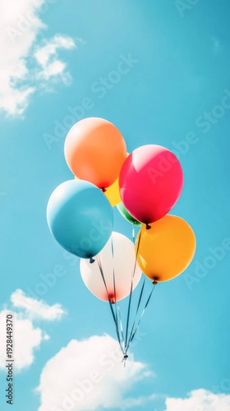 Obraz Festive Balloon Celebration Background