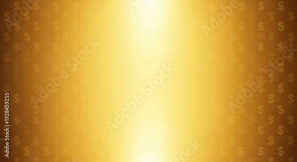 Obraz Golden Light Abstract Background with Vertical Gradient and Texture.