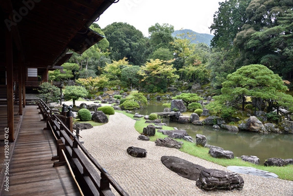 Obraz 世界遺産醍醐寺　表書院から眺める三宝院庭園(京都市伏見区)