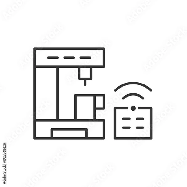 Fototapeta Smart Coffee Machine Icon