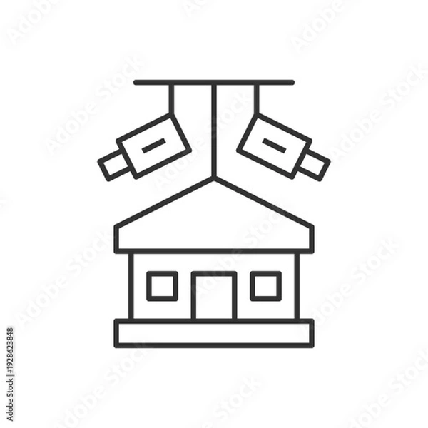 Fototapeta Home Security Camera Icon