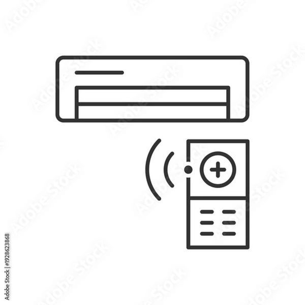 Fototapeta AC Remote Control Icon