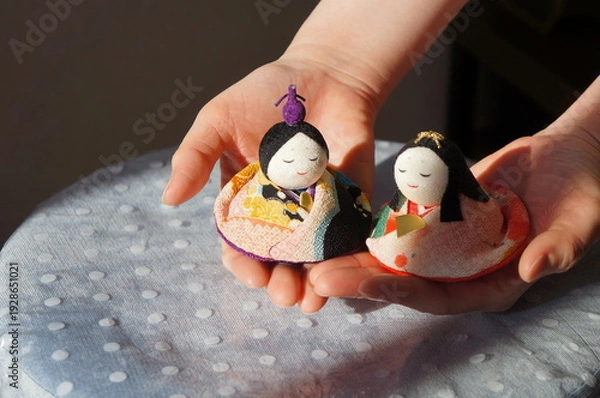 Fototapeta 手乗りの雛人形