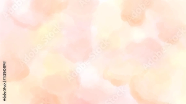Fototapeta 淡い水彩風背景（コーラルピンク・暖色）　手描きイラスト素材