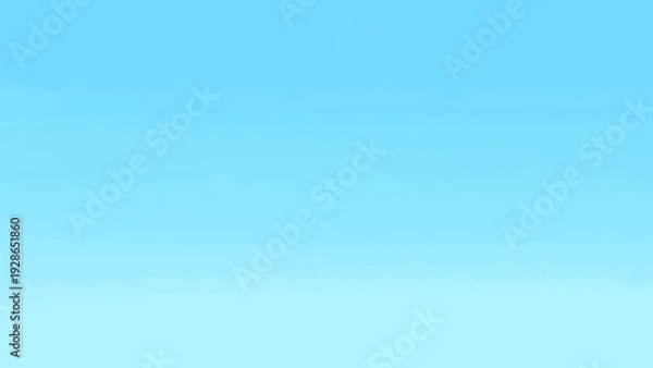 Obraz 青空・爽やかな晴天の背景　手描きイラスト素材