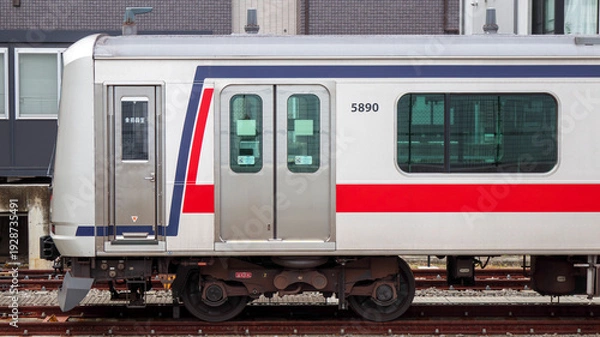 Obraz 電車の側面