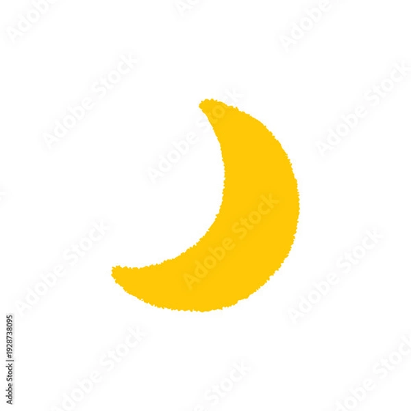 Obraz 三日月 イラスト 手描き かわいい シンプル