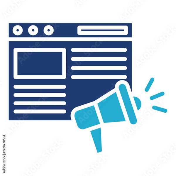 Obraz advertisement icon