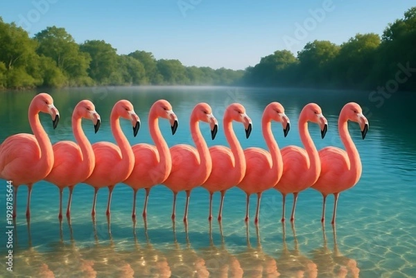 Obraz Flamingos-11