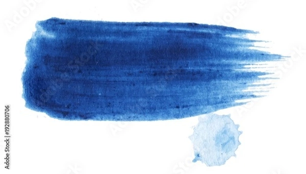 Obraz Acrylic watercolor brush stroke. Vector texture background