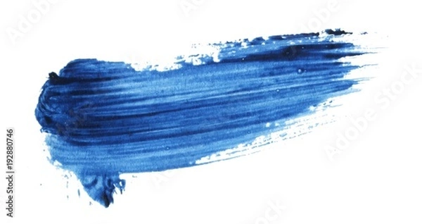 Fototapeta Acrylic watercolor brush stroke. Vector texture background