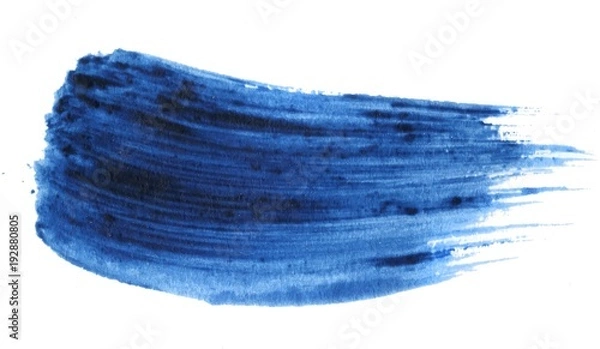 Obraz Acrylic watercolor brush stroke. Vector texture background