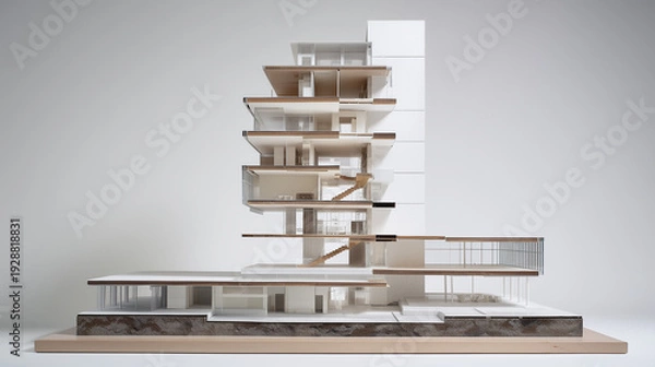 Obraz Contemporary Architecture Scale Model