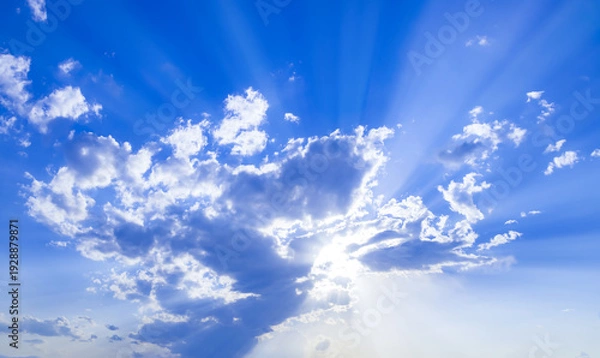 Obraz 青空に太陽