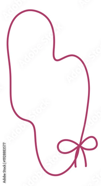 Fototapeta 二連縦わくリボンつき