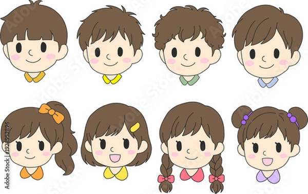 Obraz 어린이_얼굴_얼굴그림