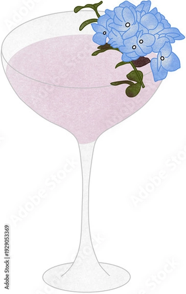 Obraz lychee cocktail with flower