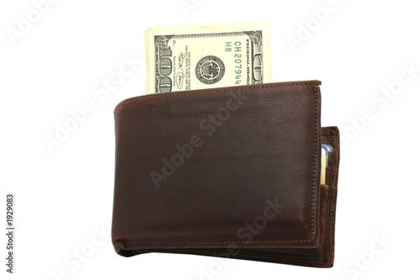 Obraz wallet with 100 dollars bills