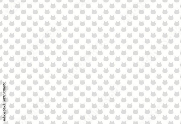 Obraz 猫ドット背景素材　灰色